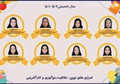  برگزیدگان چهارمین دوره جشنواره مسابقات علمی پژوهشی پژوهش سراها ، راهیابی به مرحله استانی